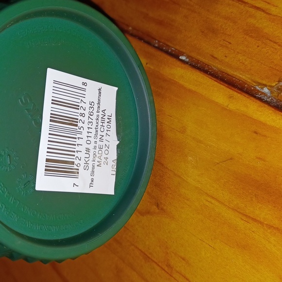 NWT- 24 Oz- Starbucks- Turquoise- ColdCup- Textured/Spikey!! - Picture 6 of 6